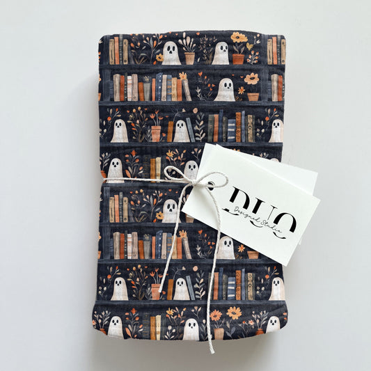 Ghost Bookshelves Digital Seamless Pattern