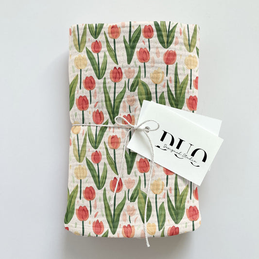 Spring Tulips Digital Seamless Pattern