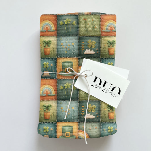 St Patrick's Day Patchwork Digital Seamless Pattern