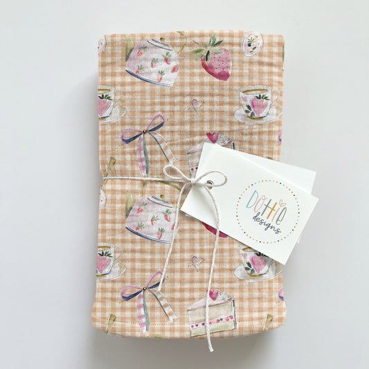 Strawberry Tea Gingham Ochre