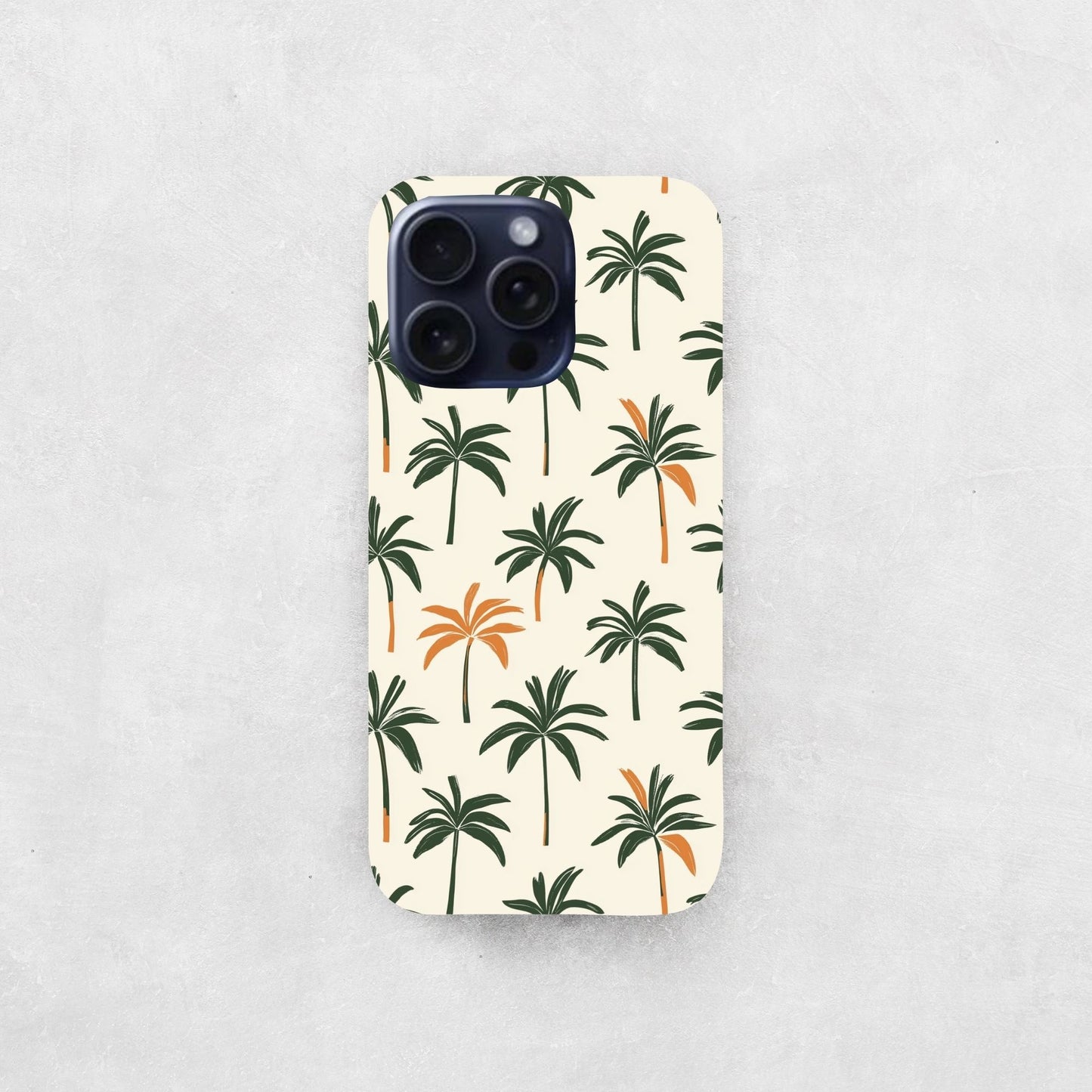 Sunset Palms Digital Seamless Pattern