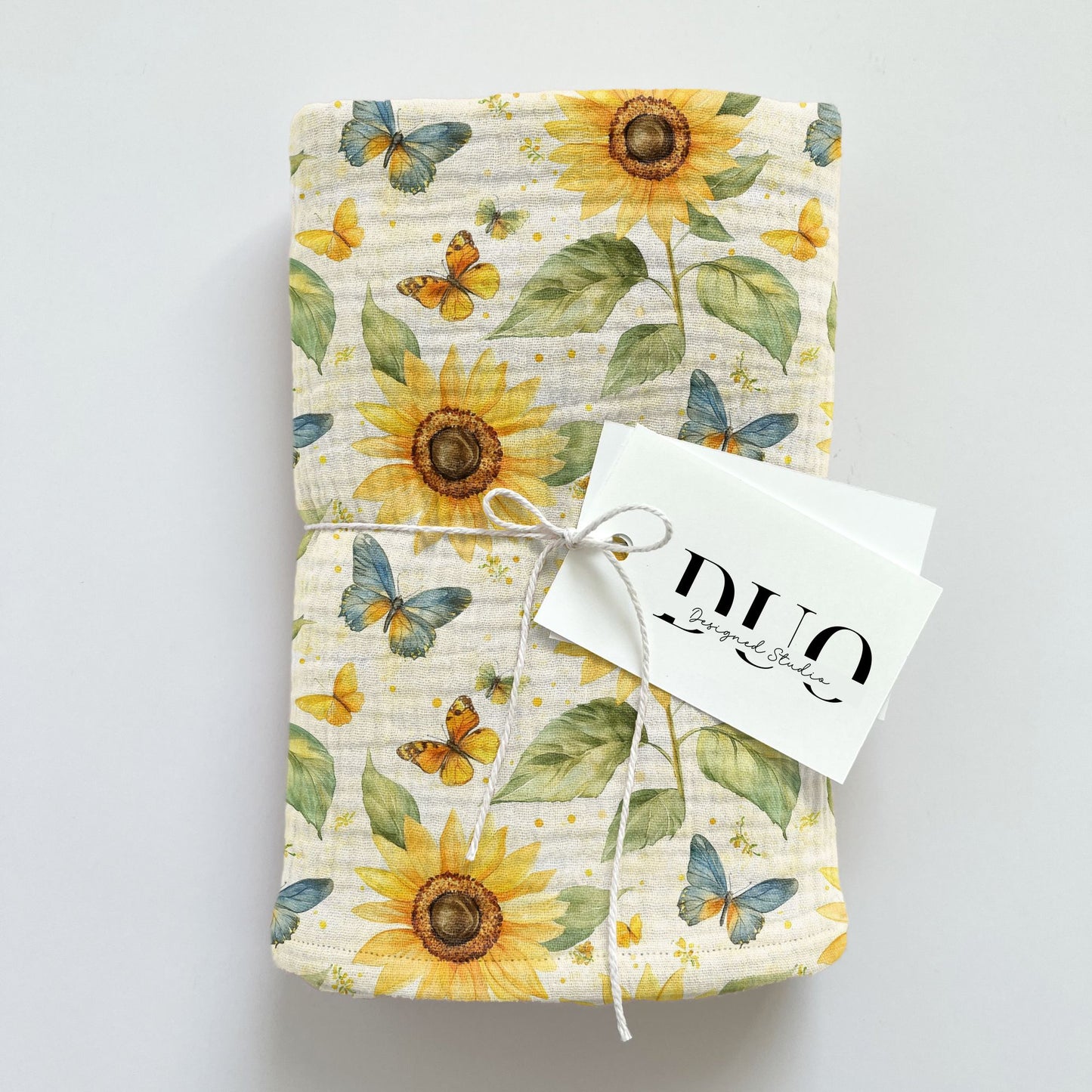 Sunflowers & Butterflies Digital Seamless Pattern