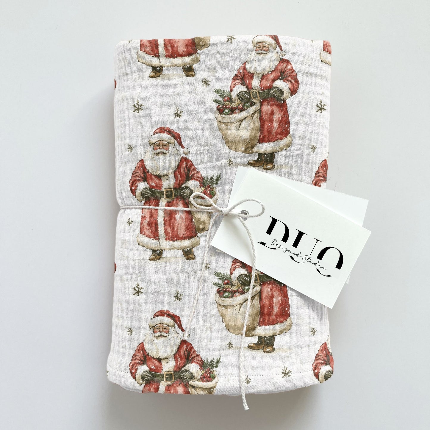 Traditional Father Christmas Digital Seamless Pattern