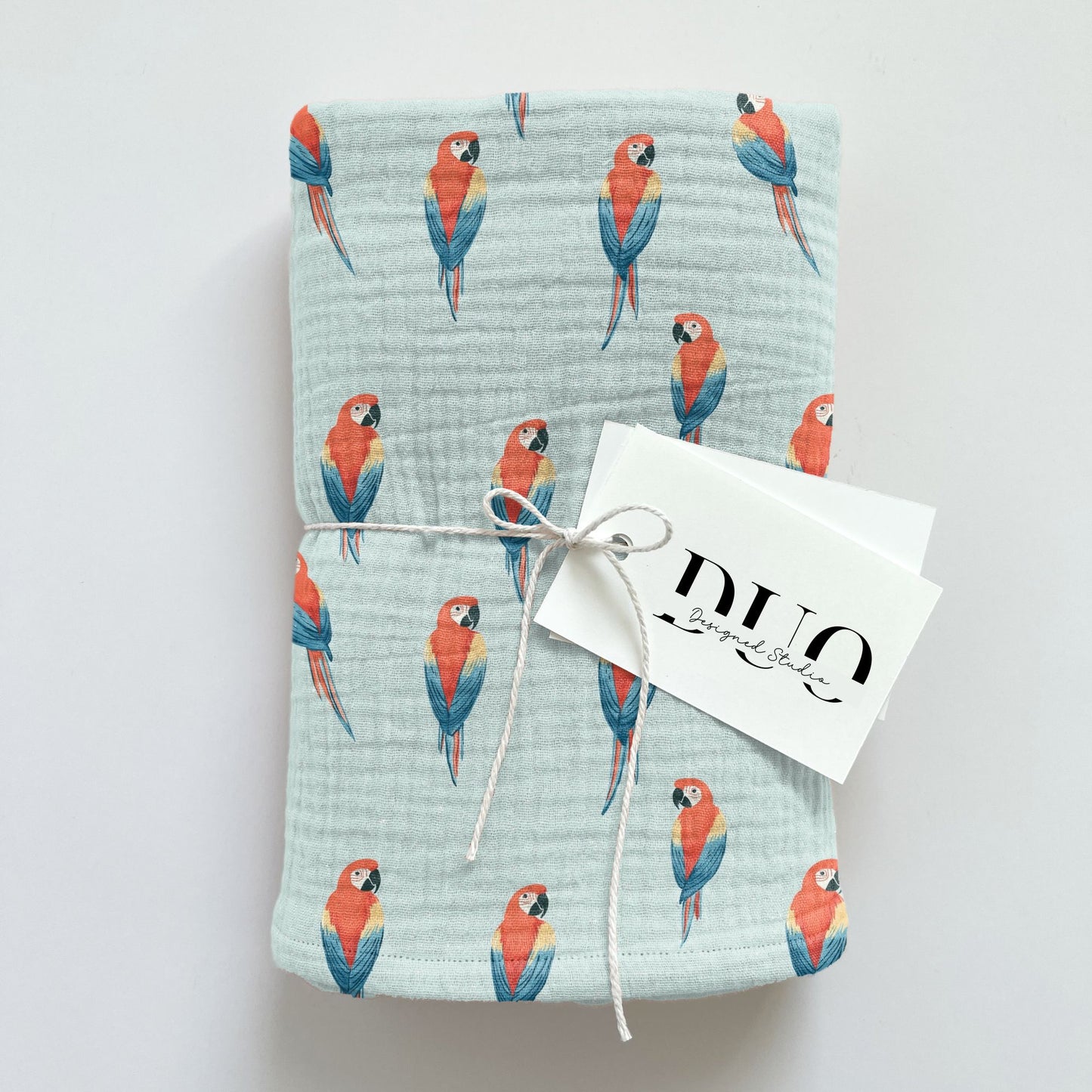 Tropical Parrots Digital Seamless Pattern