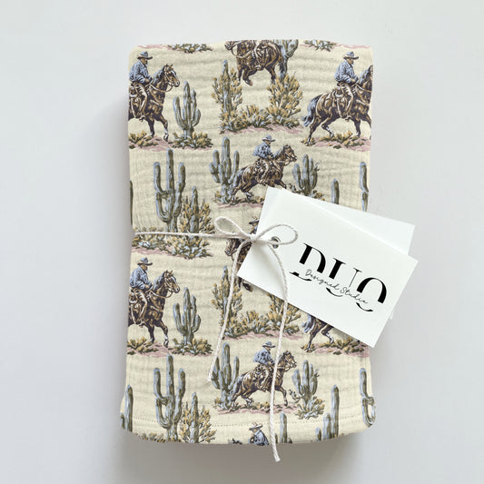 Vintage Western Digital Seamless Pattern