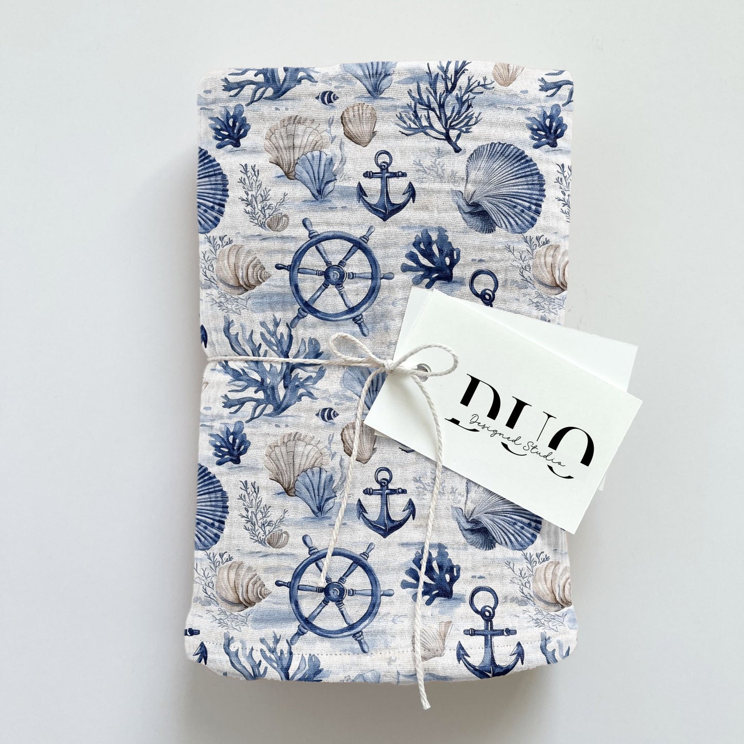 Coastal Nautical Digital Seamless Pattern