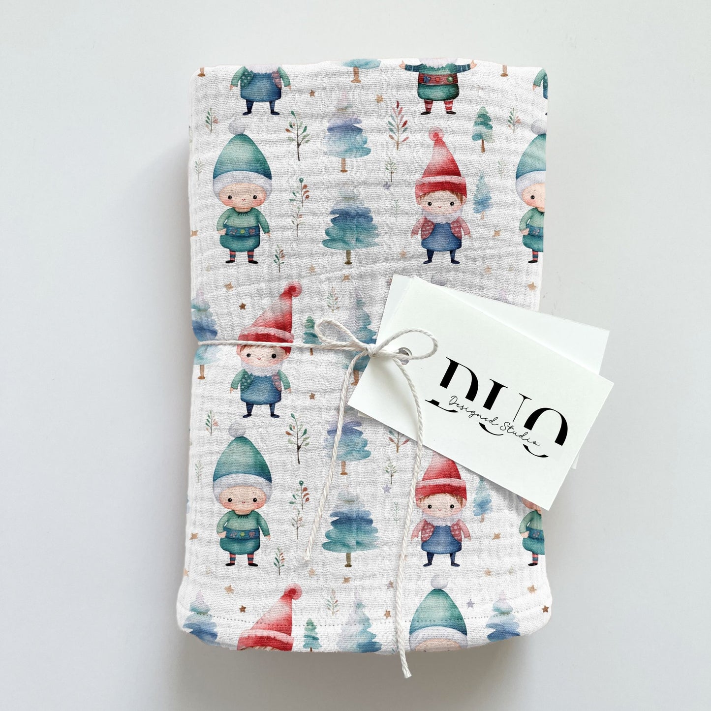 Watercolour Elves Digital Seamless Pattern