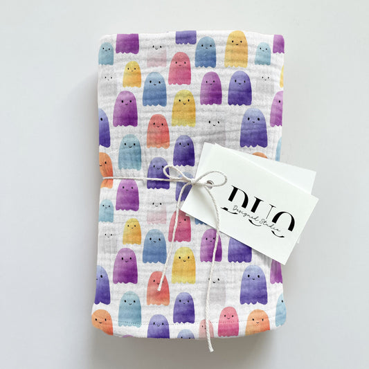 Watercolour Ghosts Digital Seamless Pattern