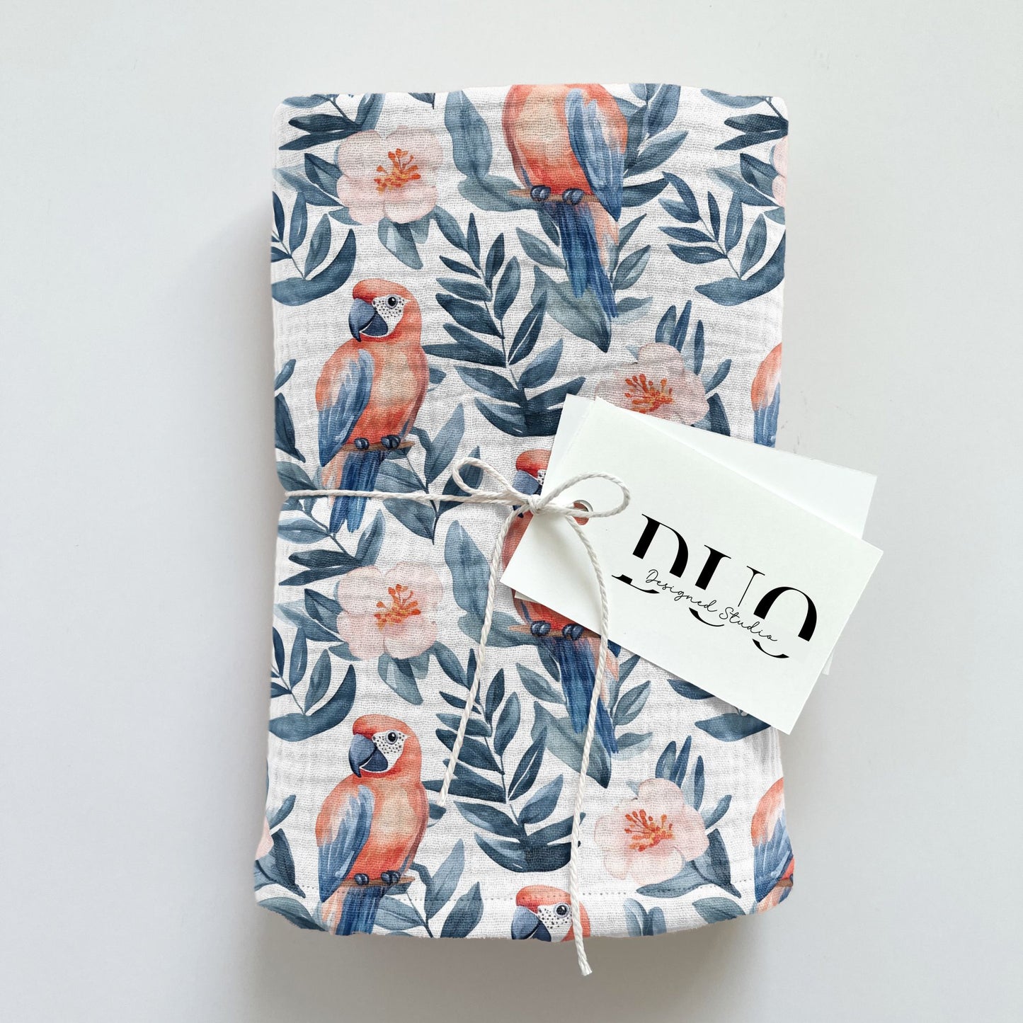 Watercolour Parrots Digital Seamless Pattern
