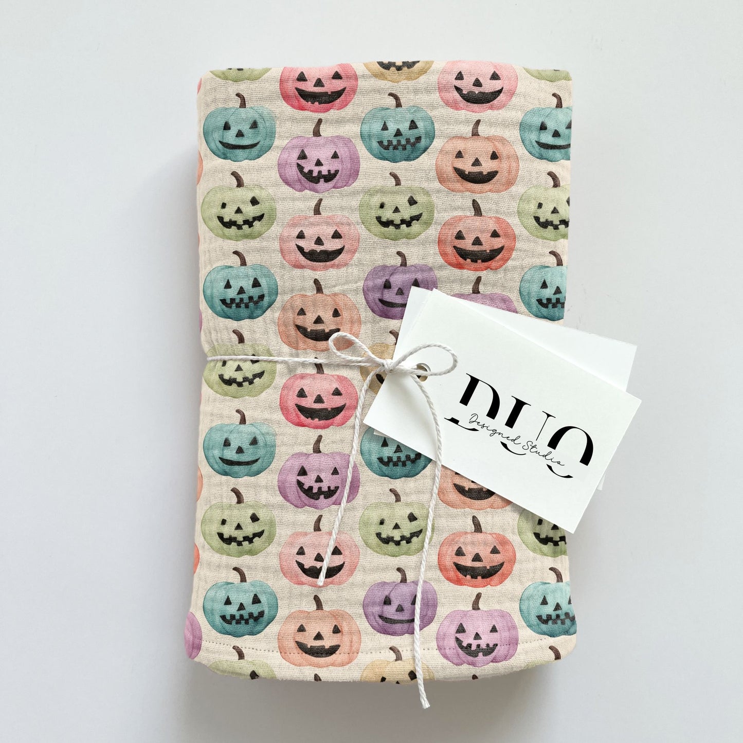Pumpkin Faces Digital Seamless Pattern
