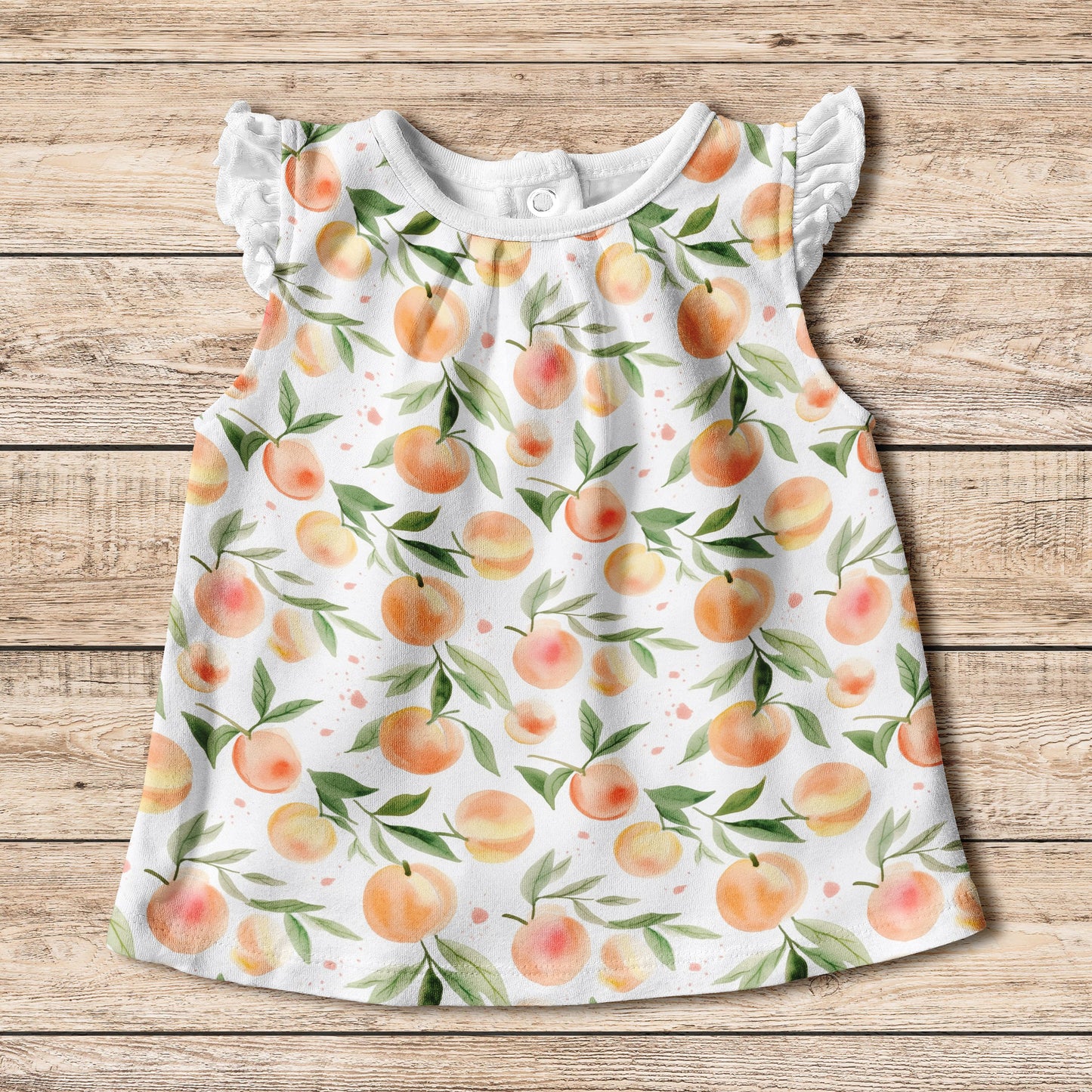 Watercolour Peaches Digital Seamless Pattern
