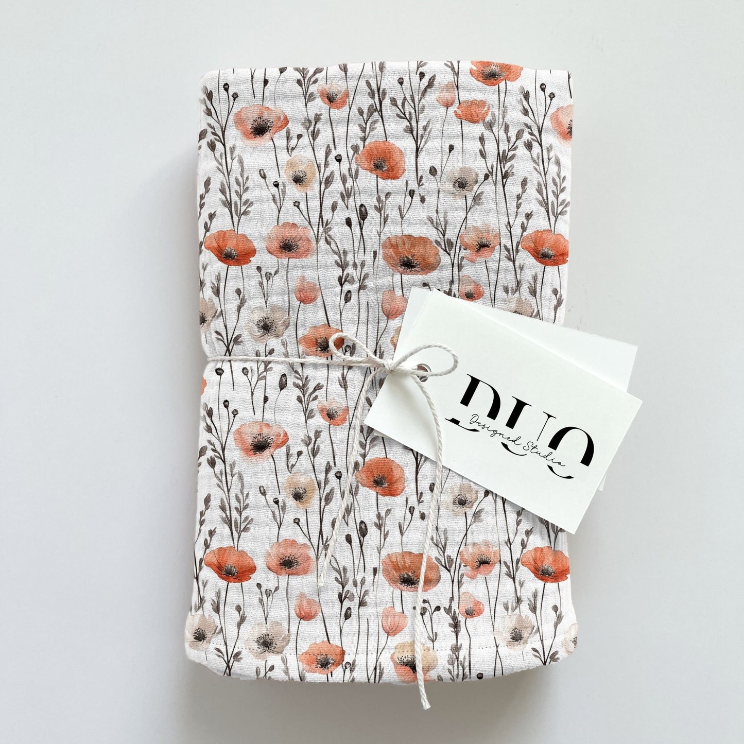Watercolour Poppy Field Digital Seamless Pattern