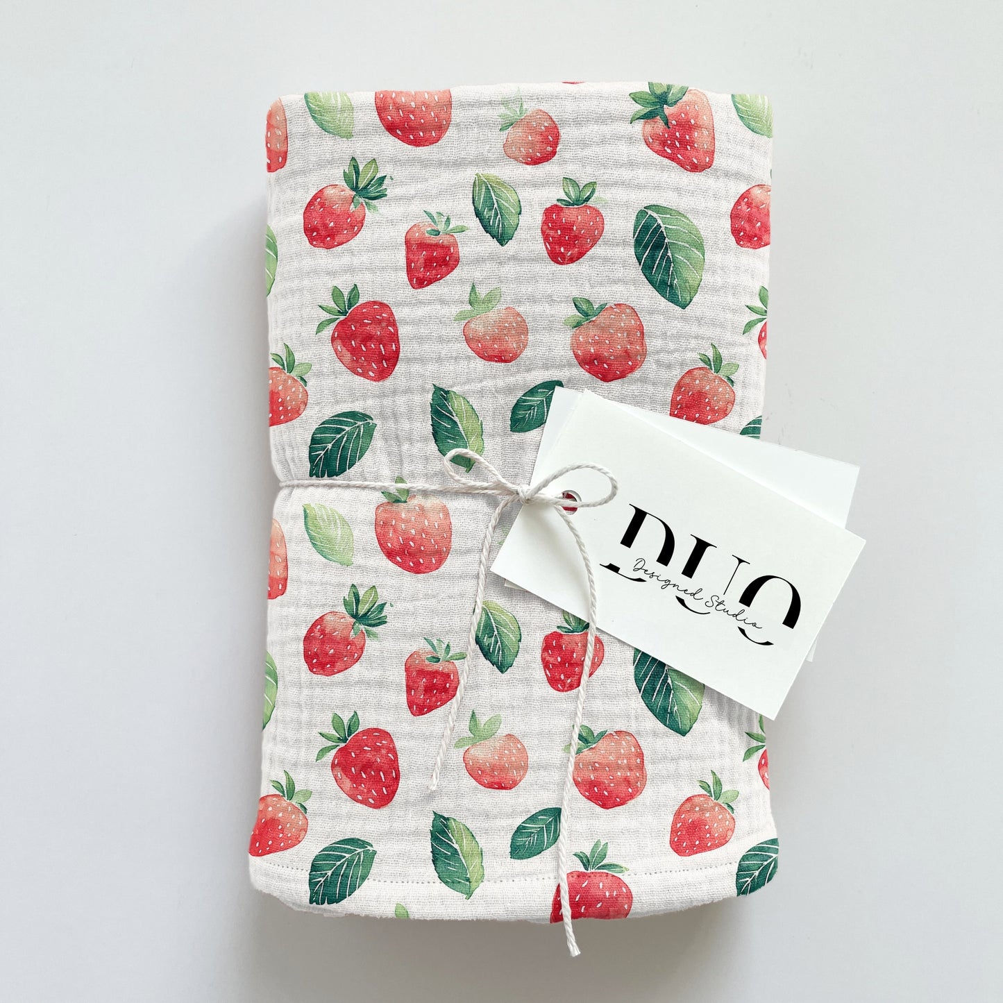 Watercolour Strawberries Digital Seamless Pattern