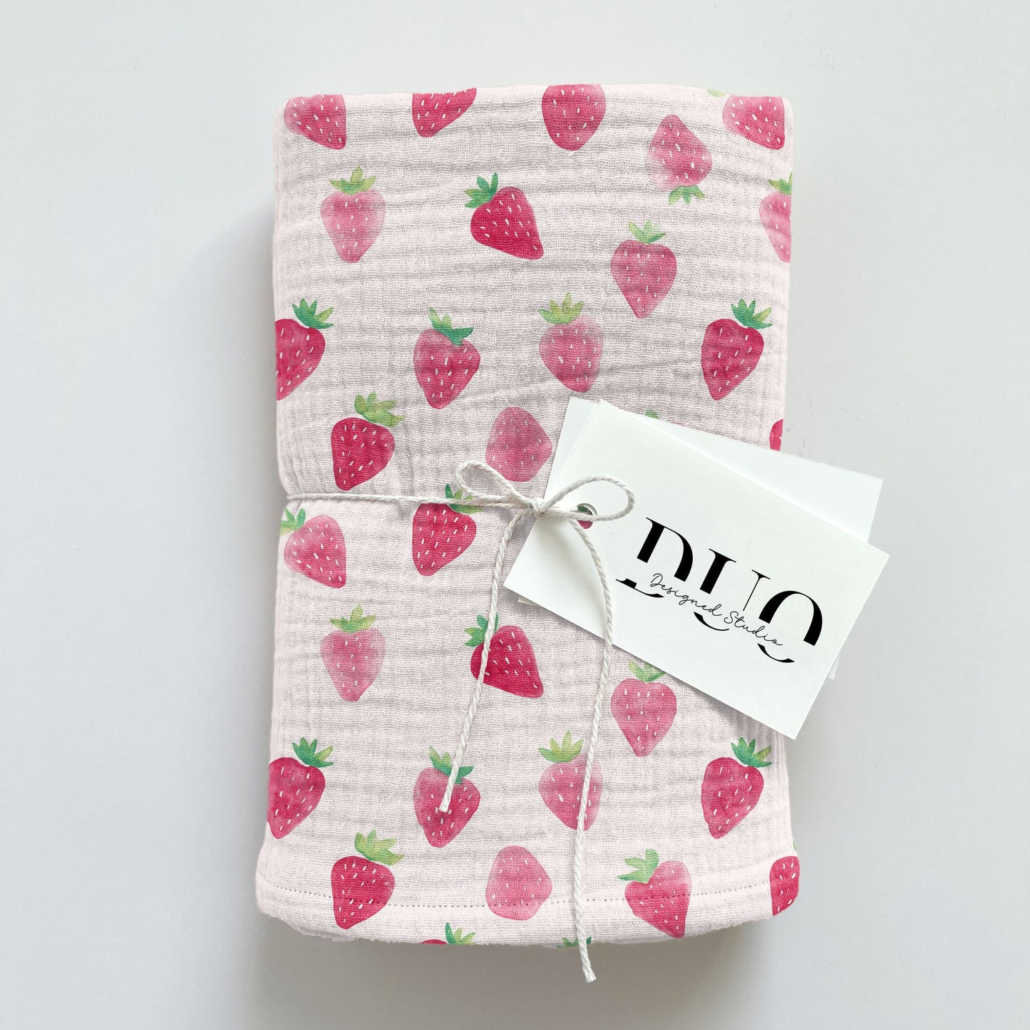 Watercolour Strawberries on Pink Digital Seamless Pattern