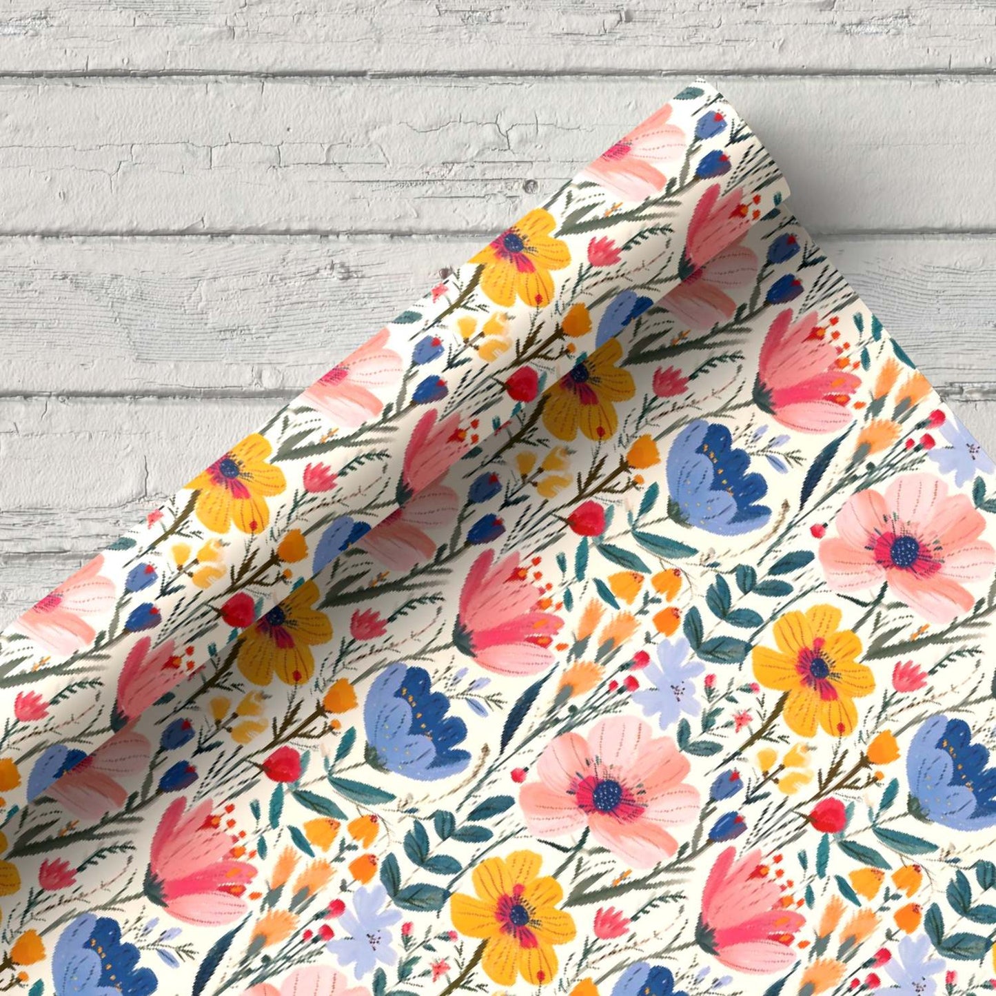 Whimsical Garden Digital Seamless Pattern