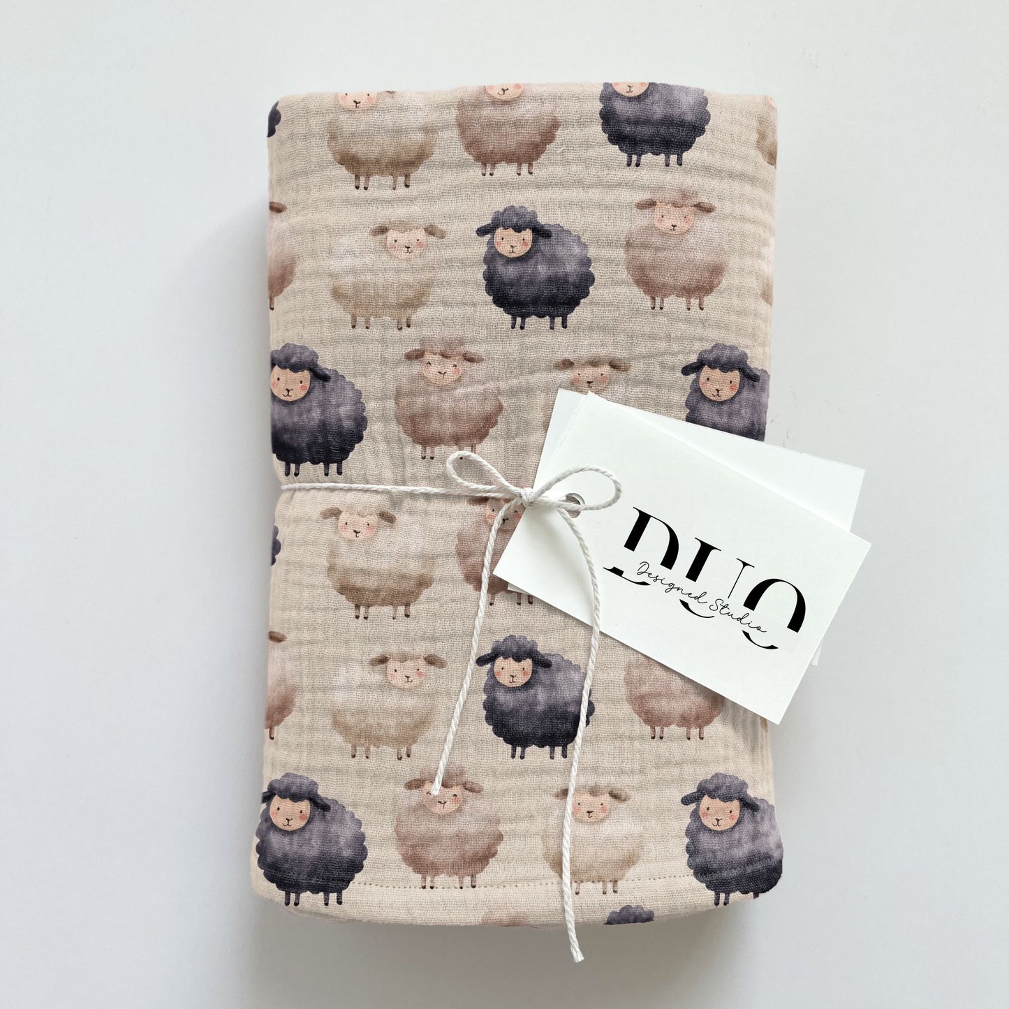 Woolly Sheep Digital Seamless Pattern