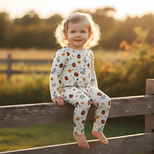 Cute Ladybugs Digital Seamless Pattern