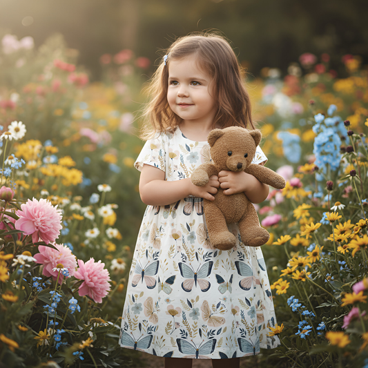 Whimsical Pastel Butterflies Digital Seamless Pattern