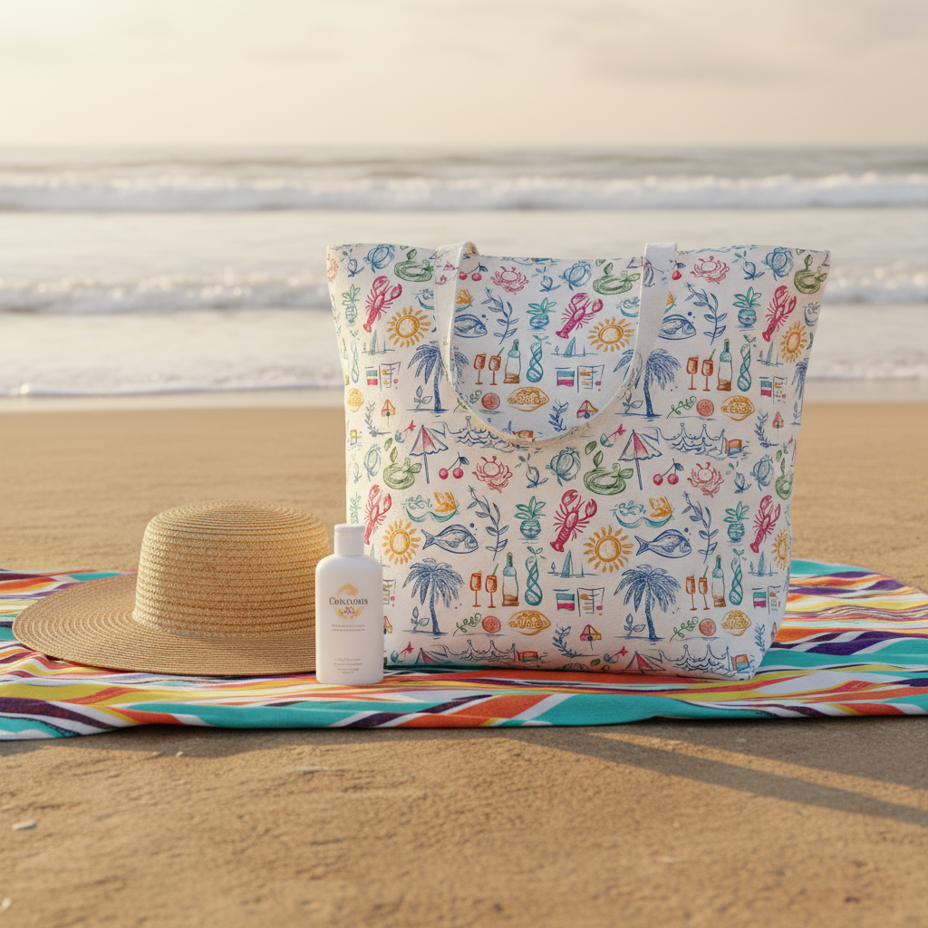 Beach Party Digital Seamless Pattern