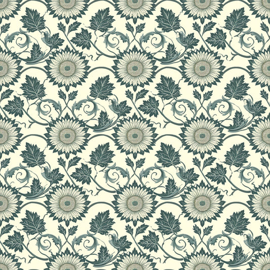 Vintage Sunflower Digital Seamless Pattern