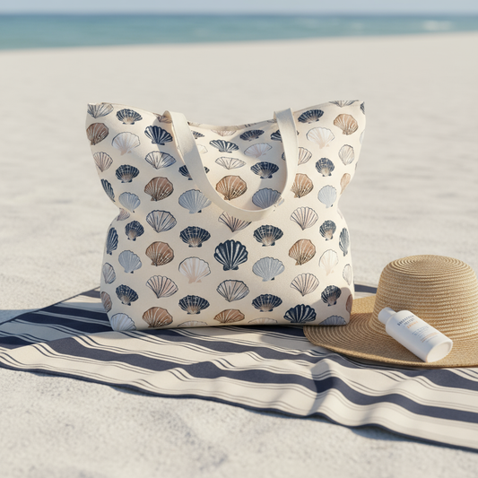 Beach Shells Digital Seamless Pattern