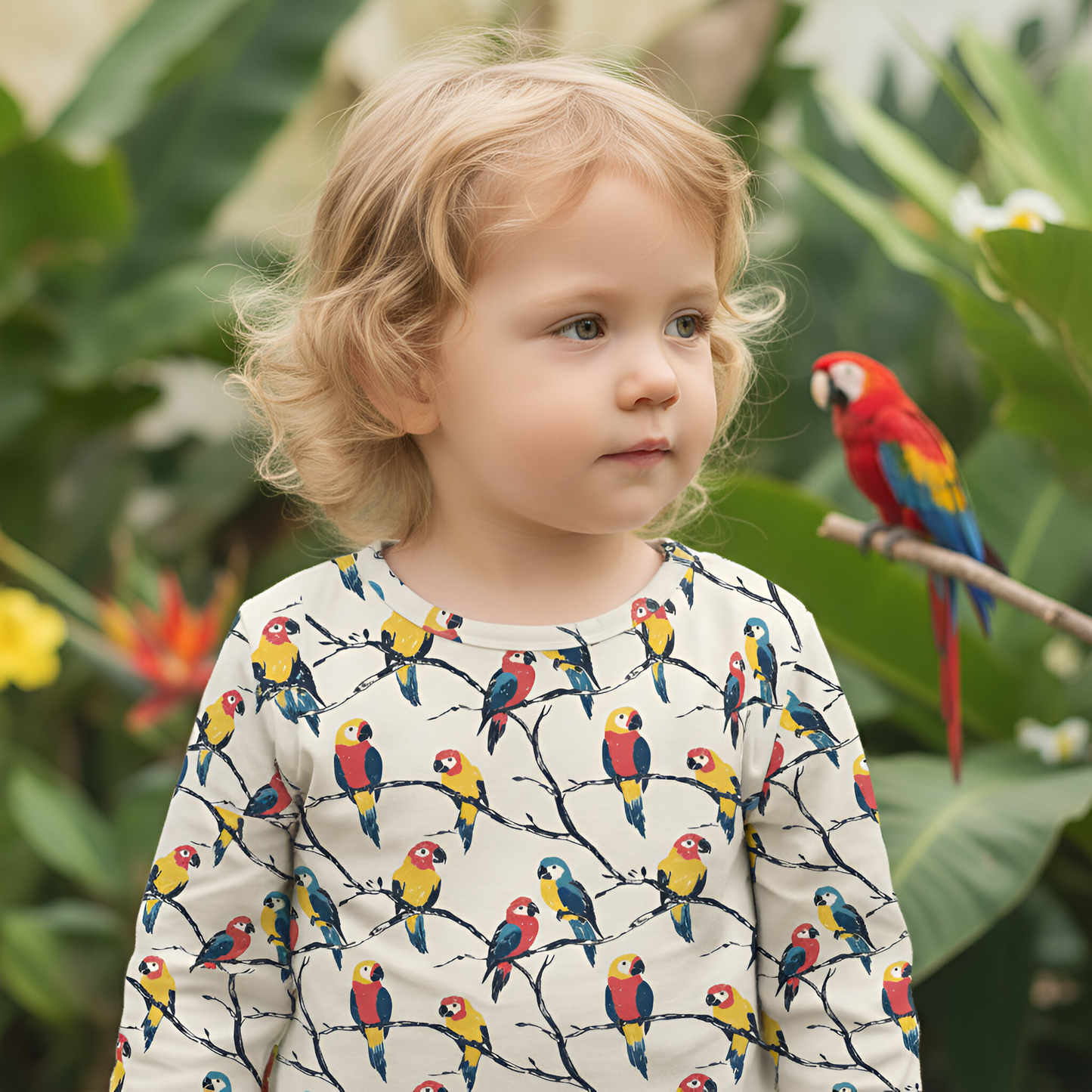 Macaw Parrots Digital Seamless Pattern
