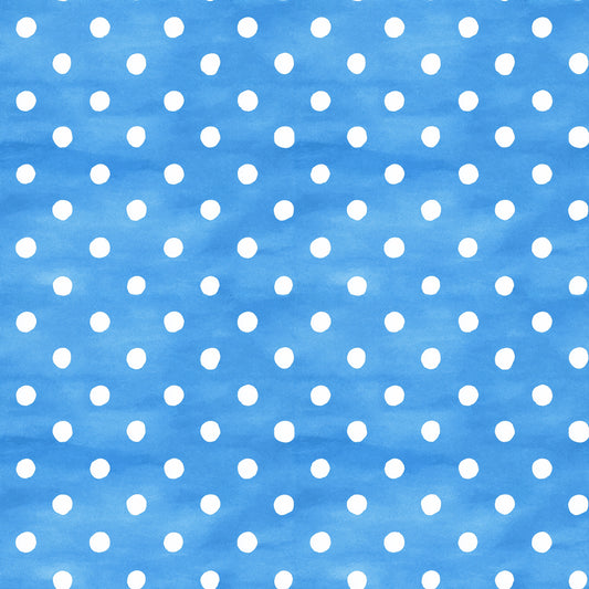 4th July White Dots on Blue Digital Seamless Pattern