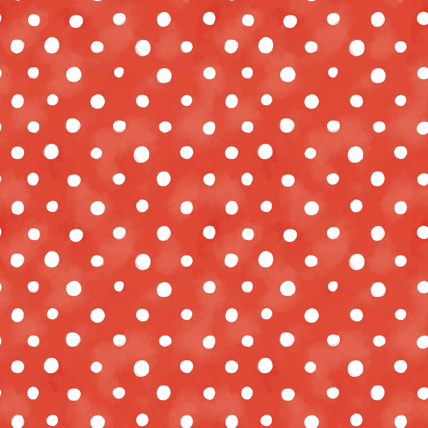 4th July White Dots on Red Digital Seamless Pattern