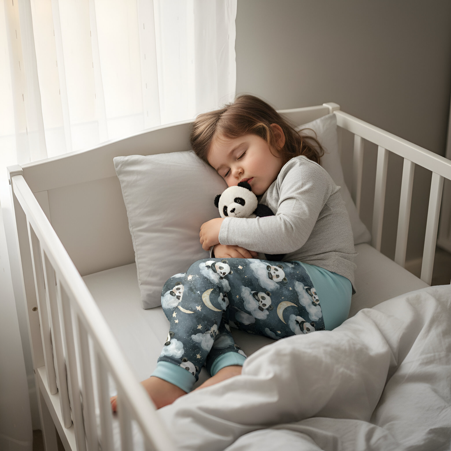 Sleepy Pandas Digital Seamless Pattern