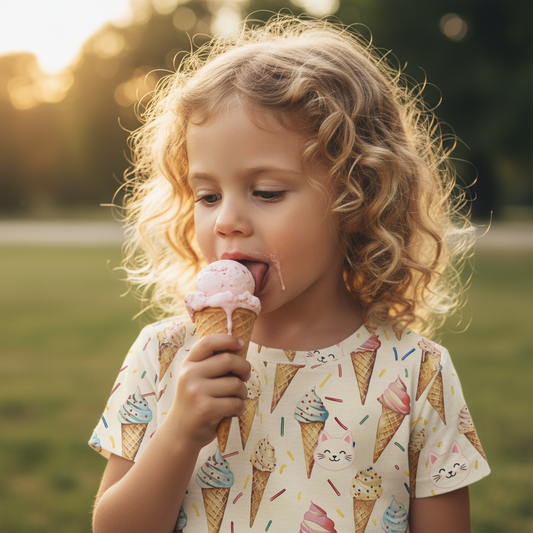 Ice Cream Sprinkles Digital Seamless Pattern