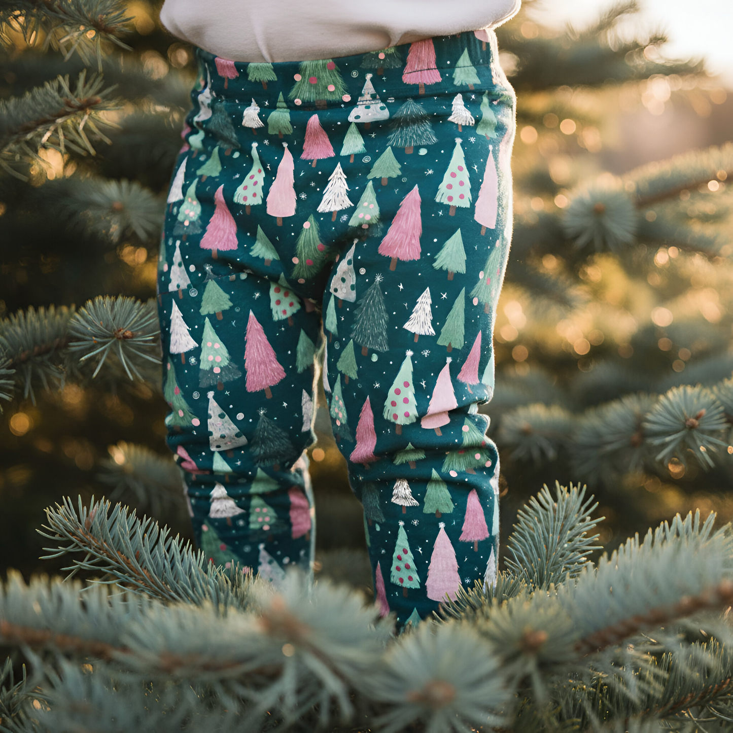 Festive Trees Digital Seamless Pattern