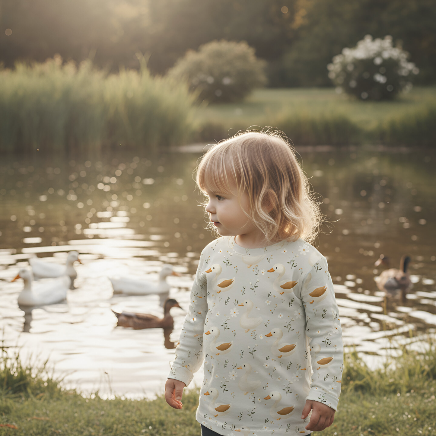 Little Ducks Digital Seamless Pattern
