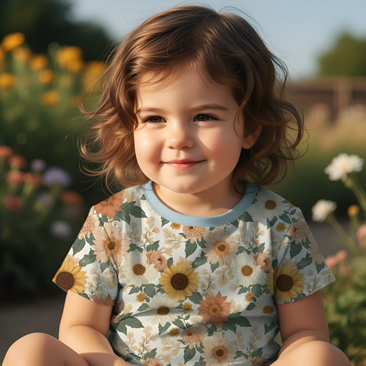 Bright Sunflowers Digital Seamless Pattern