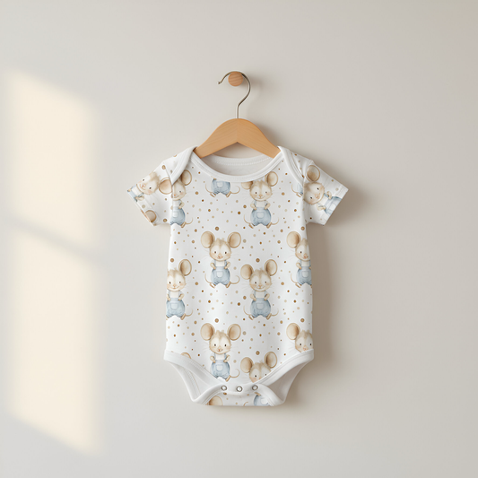 Baby Mice Digital Seamless Pattern