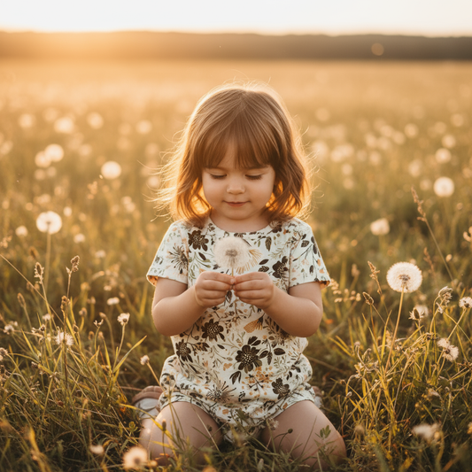 Dandelions Floral Digital Seamless Pattern