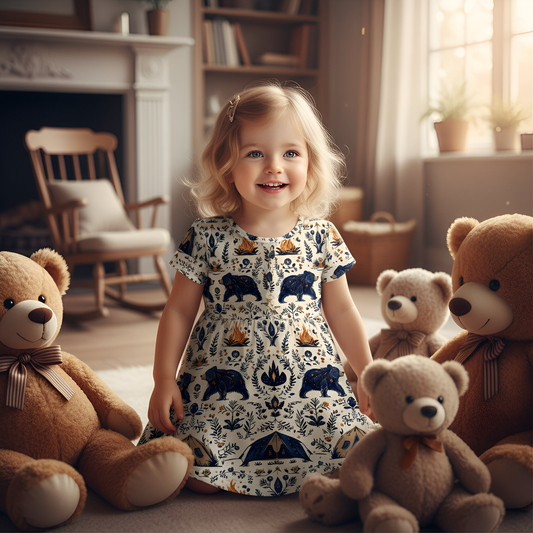 Bear Camp Digital Seamless Pattern