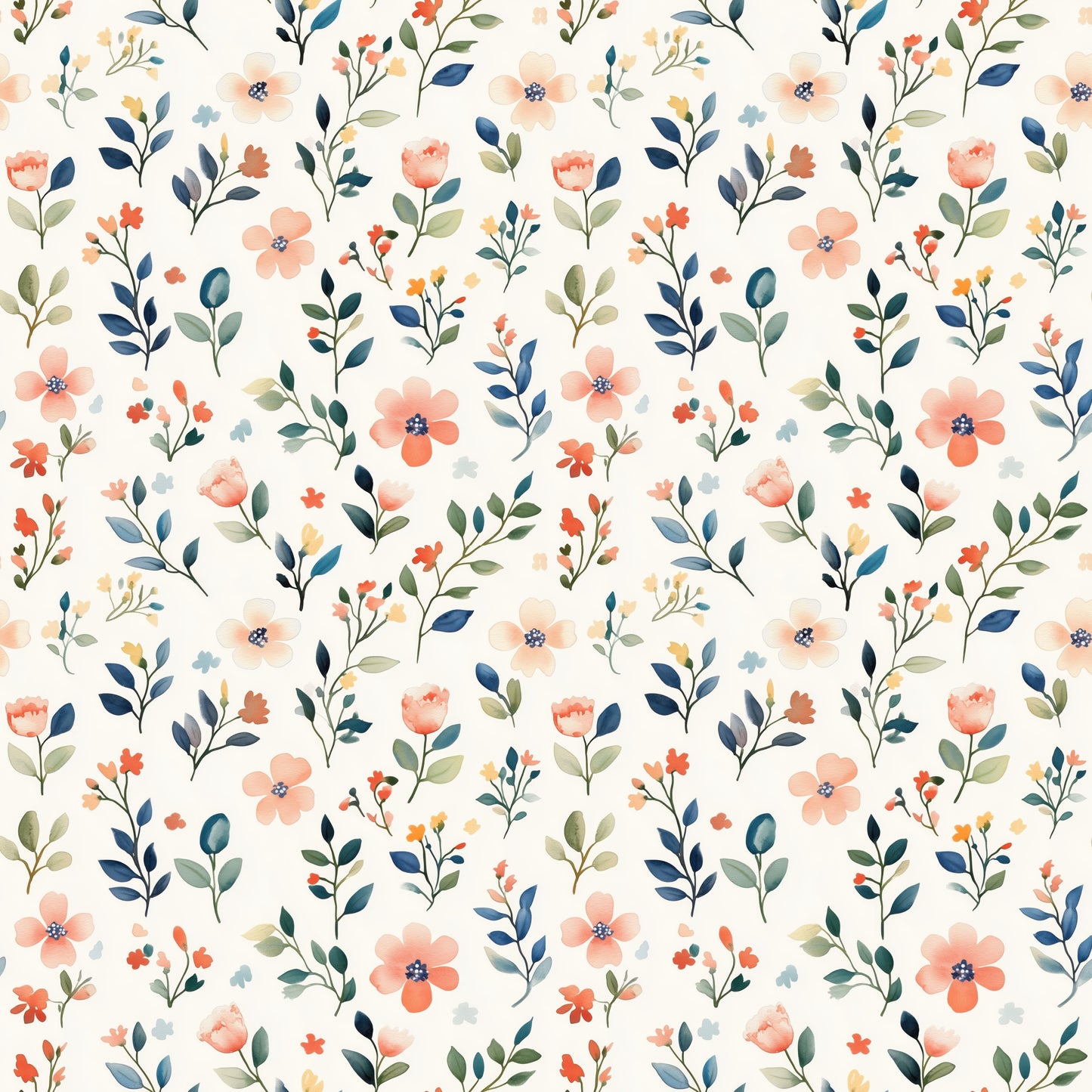 Abby Floral Digital Seamless Pattern