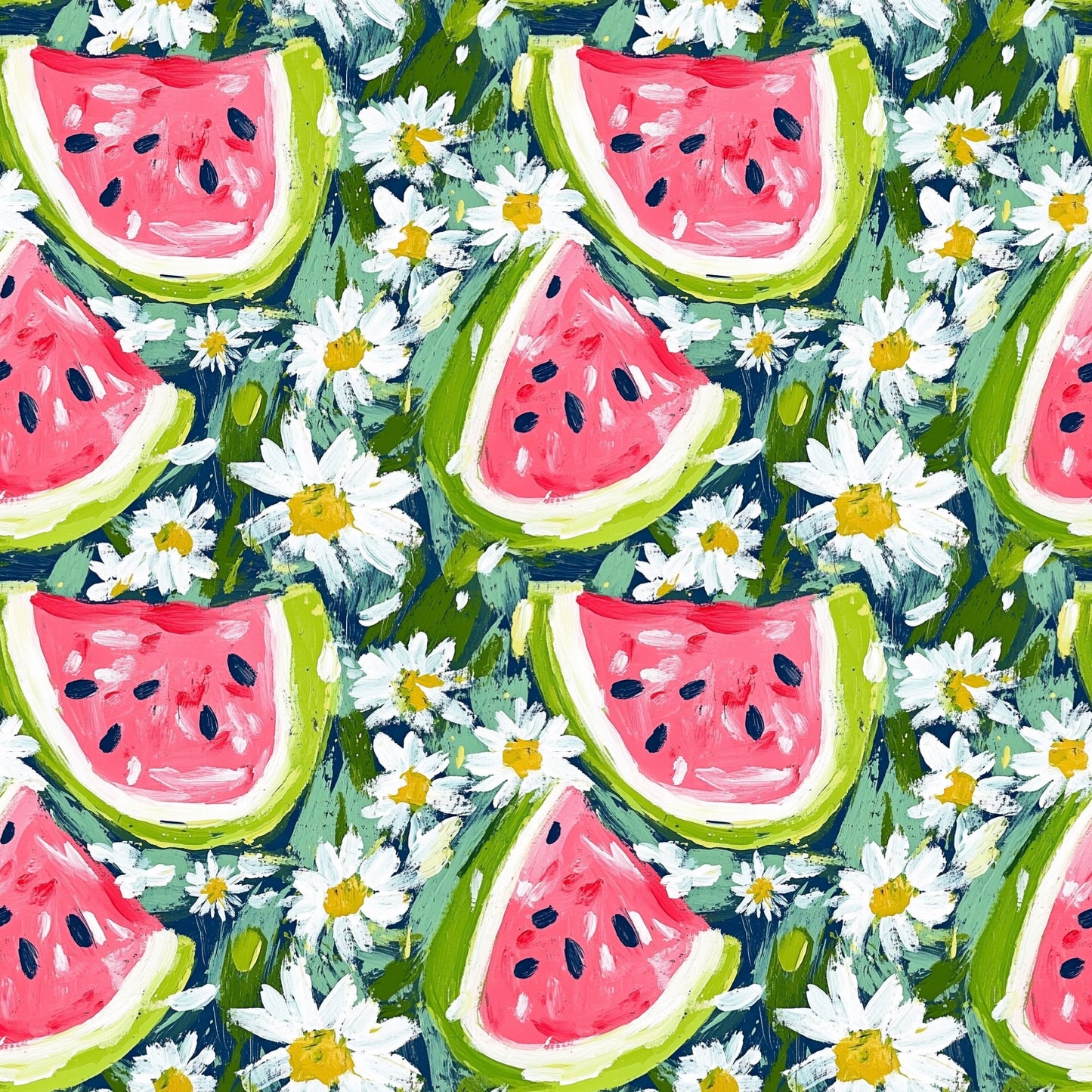Abstract Watermelons Digital Seamless Pattern