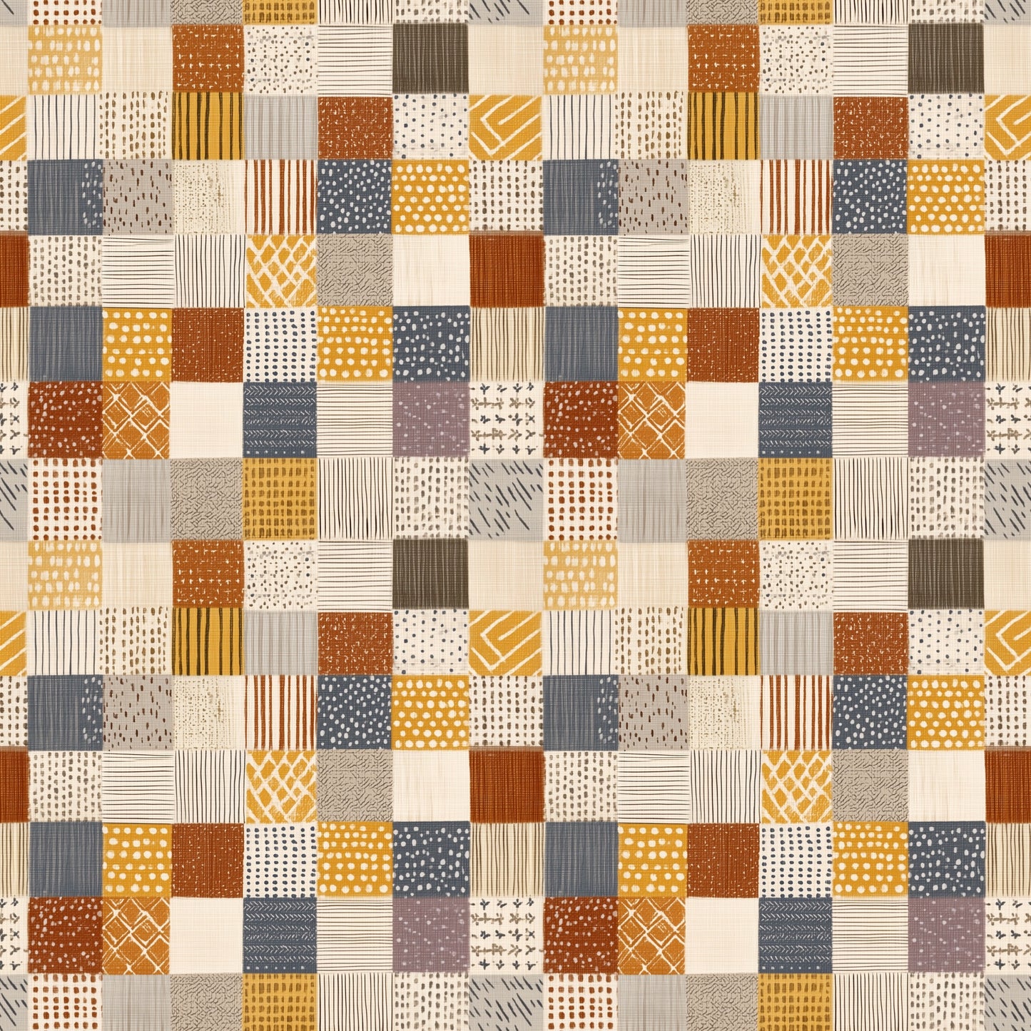 Abstract Patchwork Quilt Digital Seamless Pattern