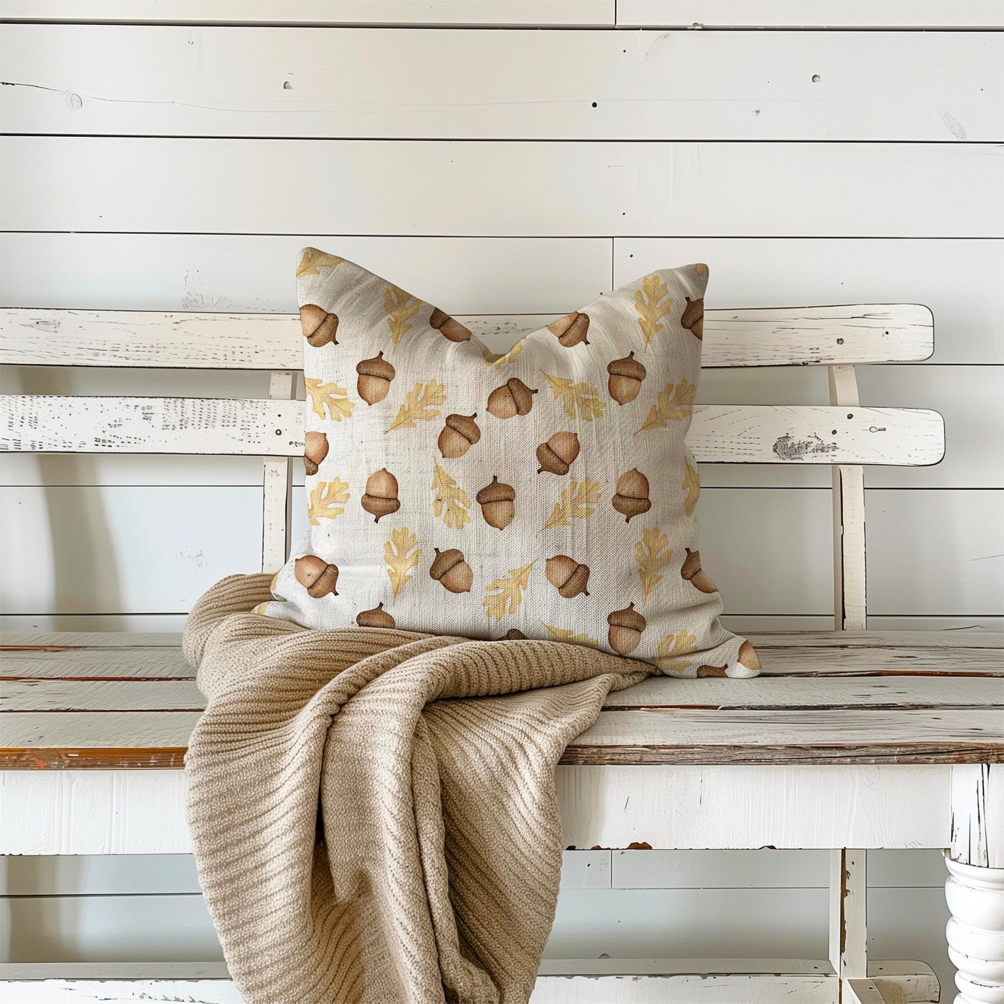 Acorns & Leaves Linen