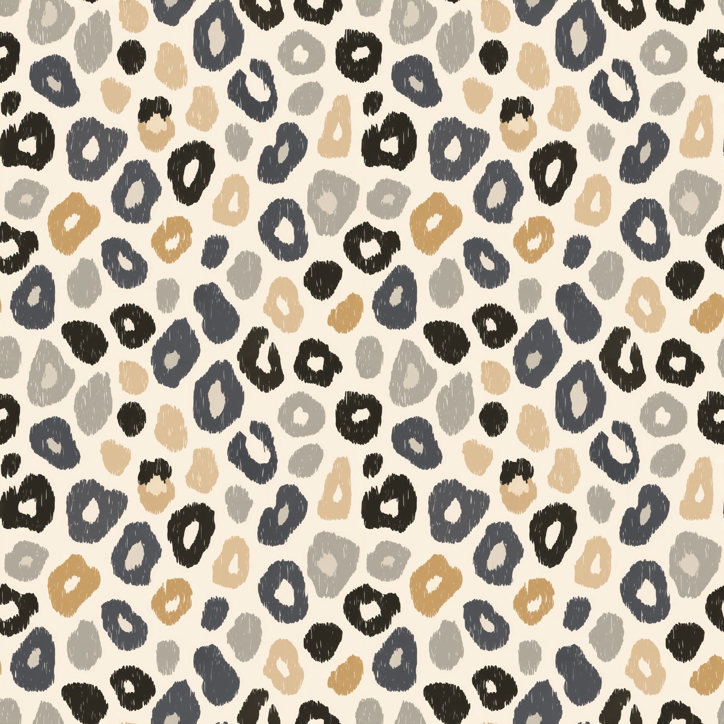 Animal Print on Neutral Digital Seamless Pattern
