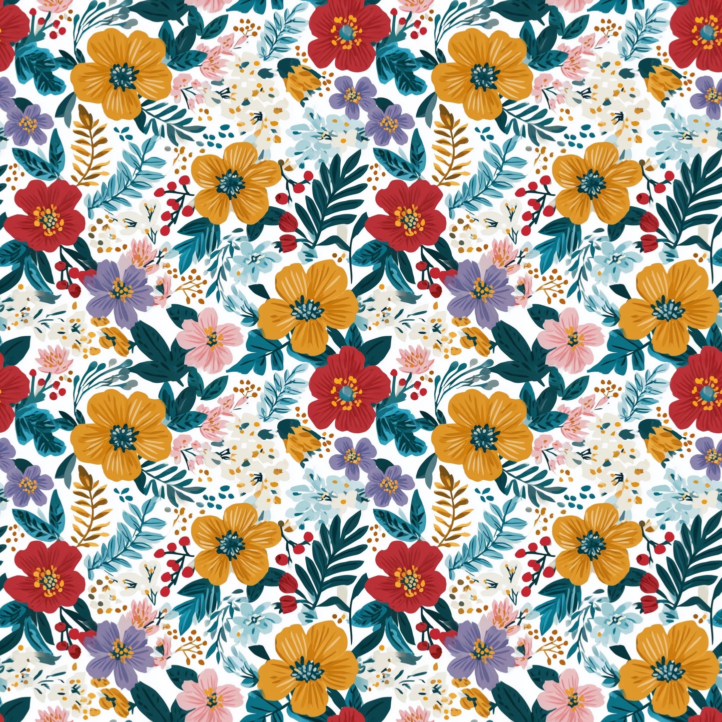 Aria Floral Digital Seamless Pattern