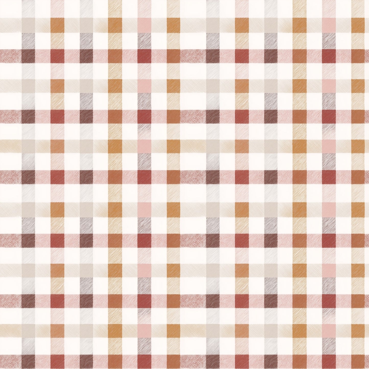 Autumn Gingham Digital Seamless Pattern