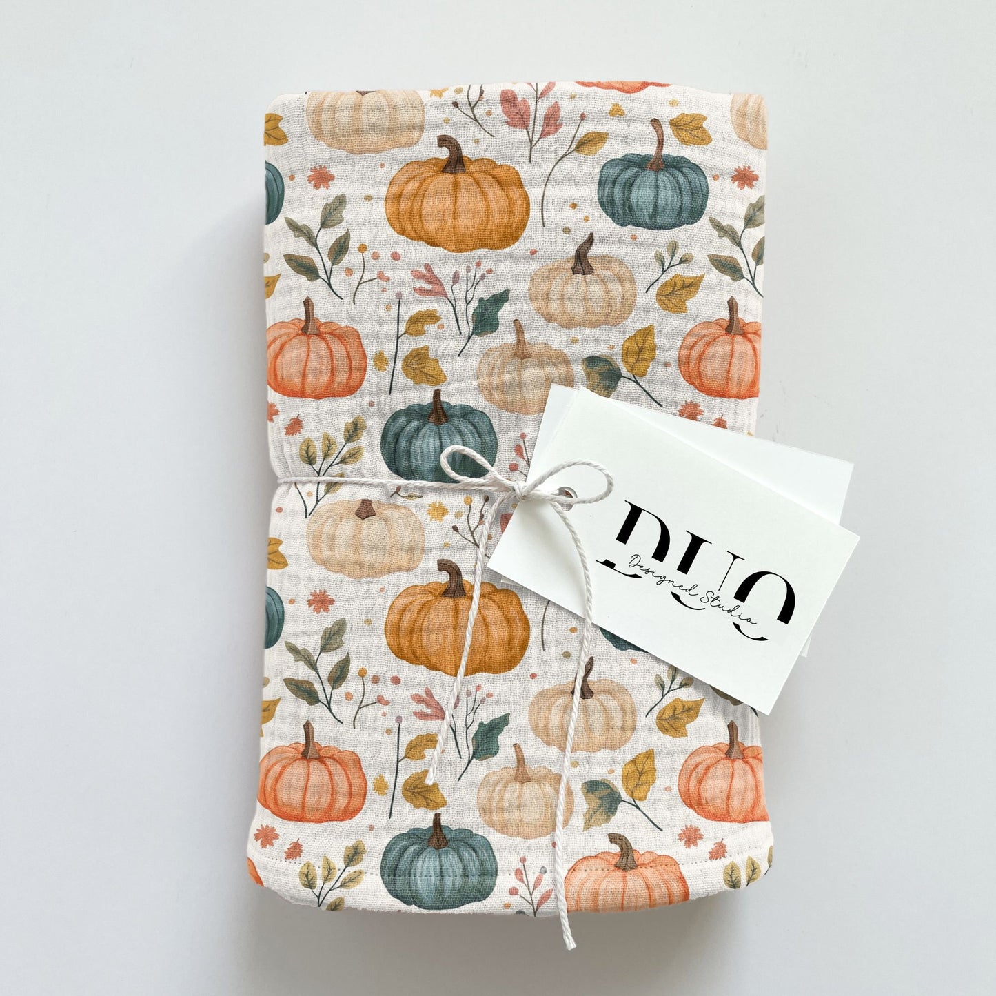 Autumn Pumpkins Digital Seamless Pattern