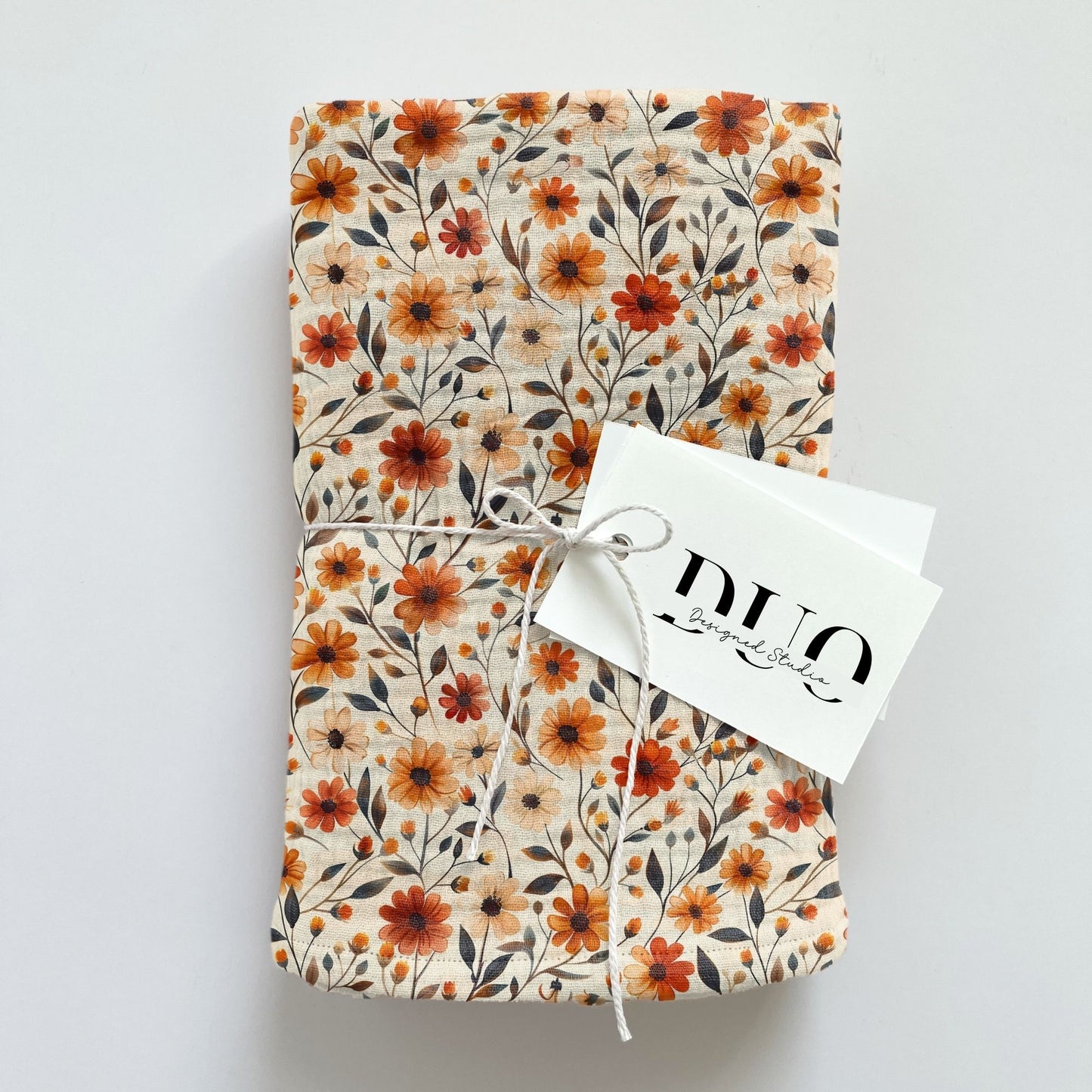 Autumn Rust Floral Digital Seamless Pattern