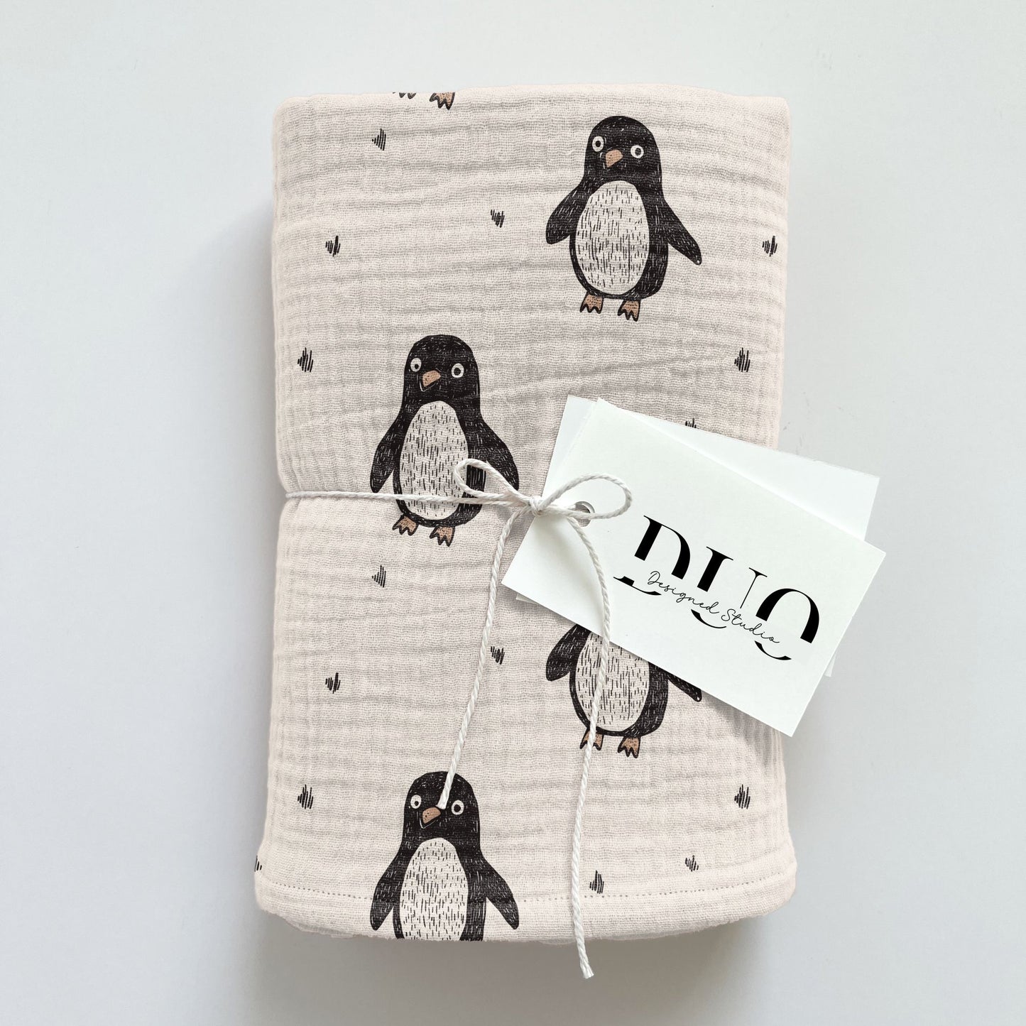 Baby Penguins Digital Seamless Pattern