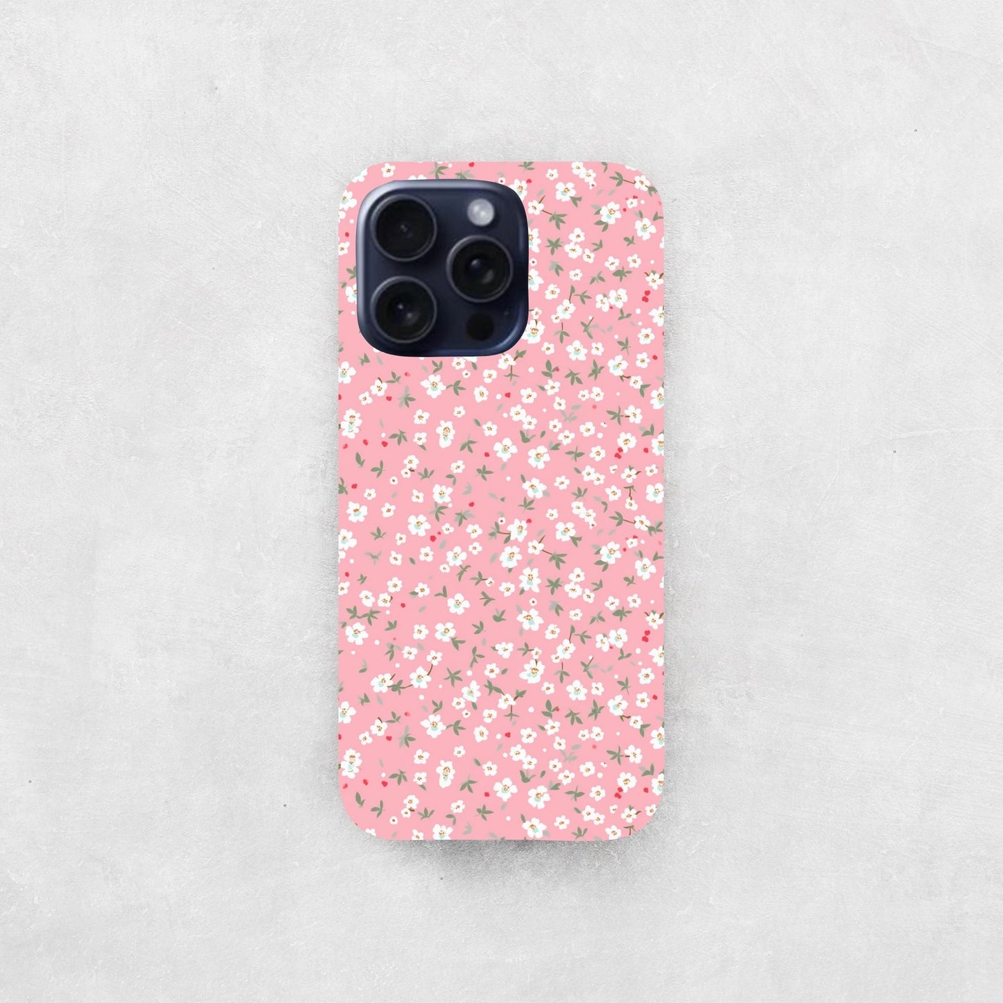Baby Pink Ditsy Floral Digital Seamless Pattern