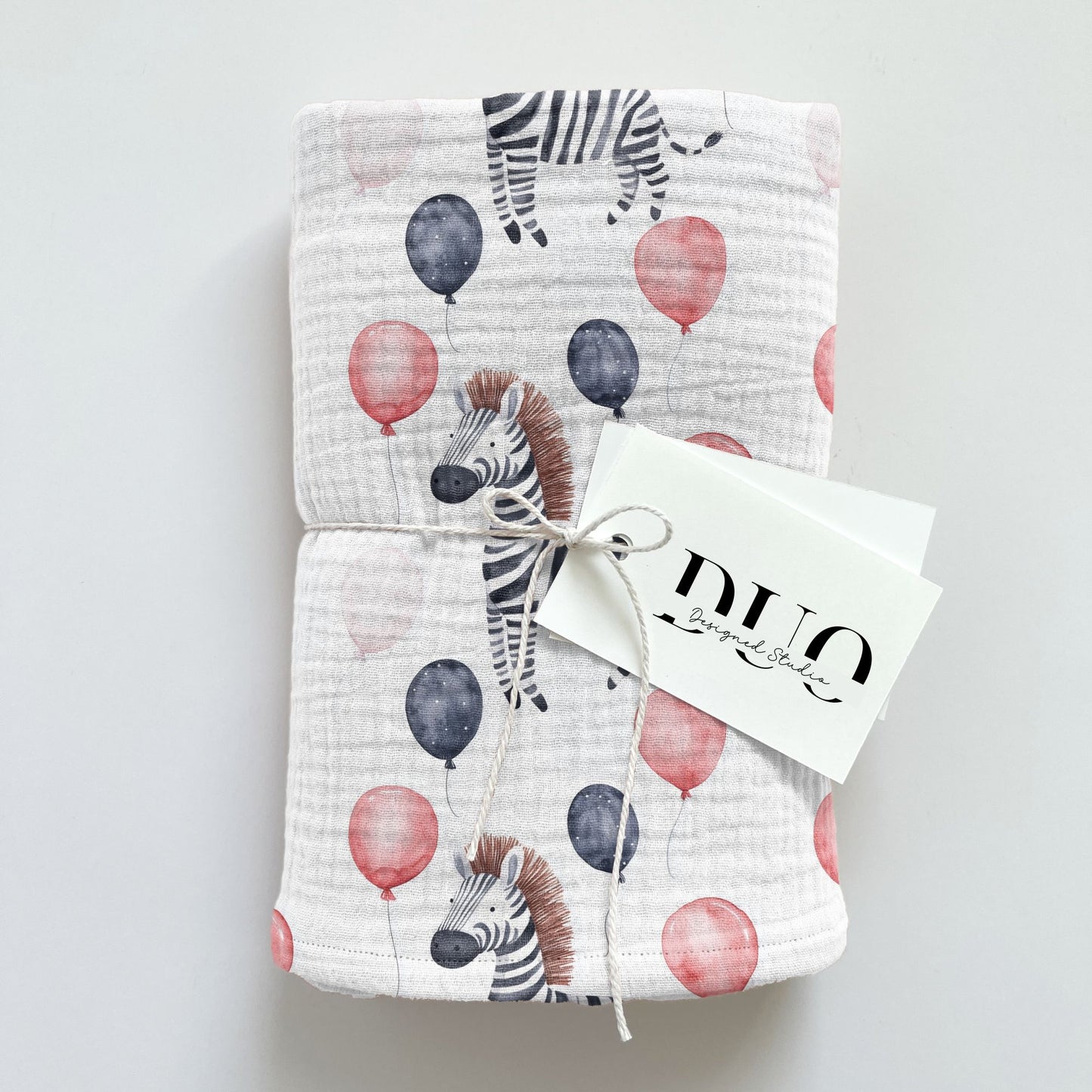 Balloon Zebras Digital Seamless Pattern