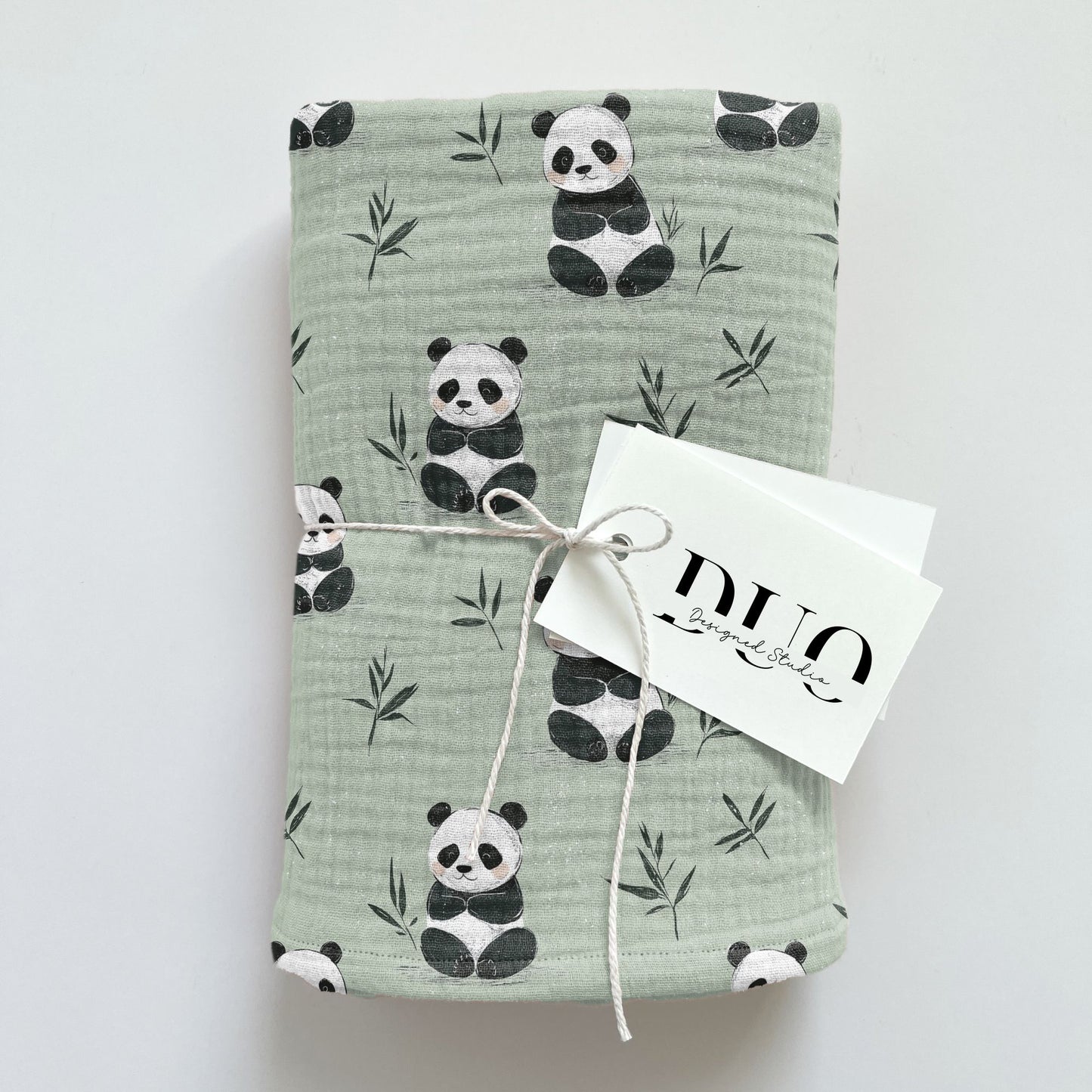 Bamboo Pandas Digital Seamless Pattern