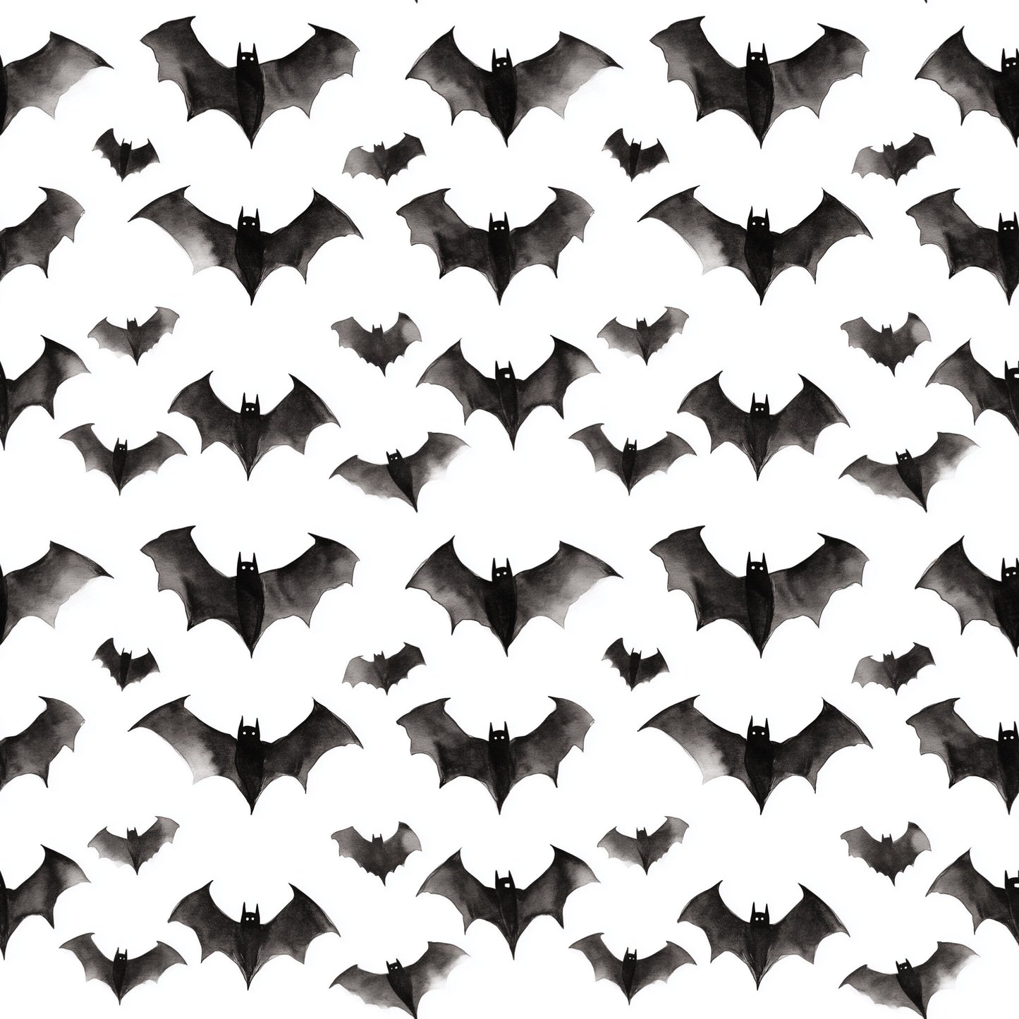 Halloween Bats Digital Seamless Pattern